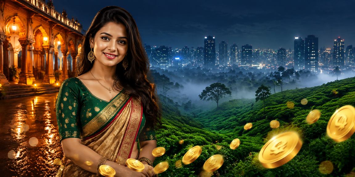 ঢাকায় চা বাগানের প্রেক্ষাপটে মোবাইলে ক্যাসিনো অ্যাপ ব্যবহার করছেন একজন ব্যবহারকারী