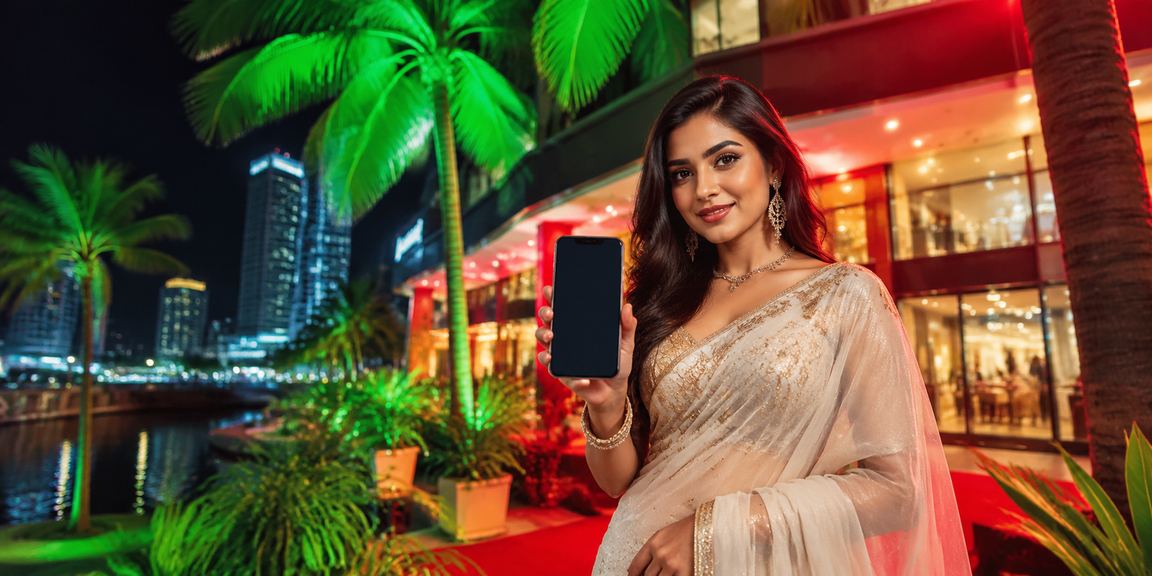 ঢাকায় একজন ব্যবহারকারী মোবাইলে রিবেট বোনাস সংগ্রহ করছেন