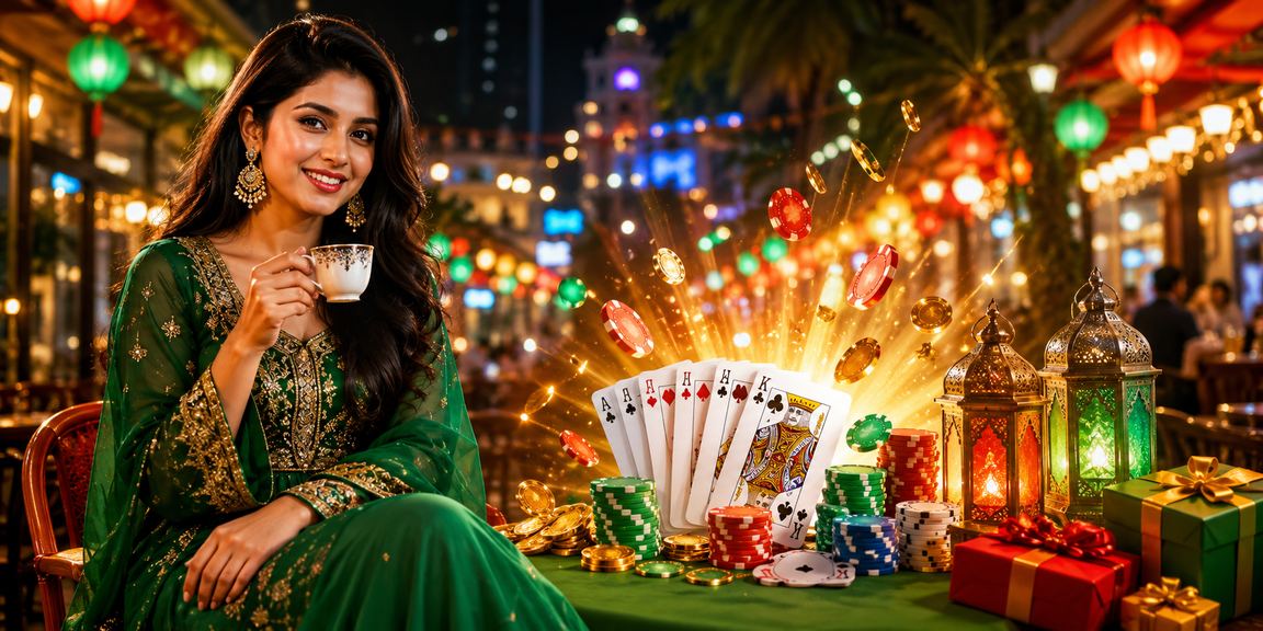 ঢাকায় ঈদ উৎসবে তিন পাত্তি গেম উপভোগ করছেন একজন বাংলাদেশি ব্যবহারকারী